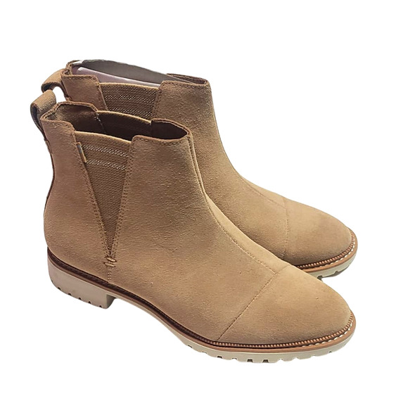 Toms Cleo Desert Tan Chelsea booties women's size 7.5 - Picture 1 of 7